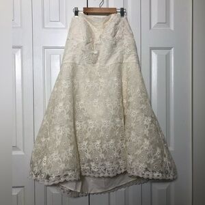 Off-white lace dress